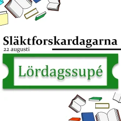 Lördagssupe biljett till Släktforskardagarna 2026