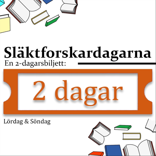 2-dagarsbiljett – Släktforskardagarna 2026